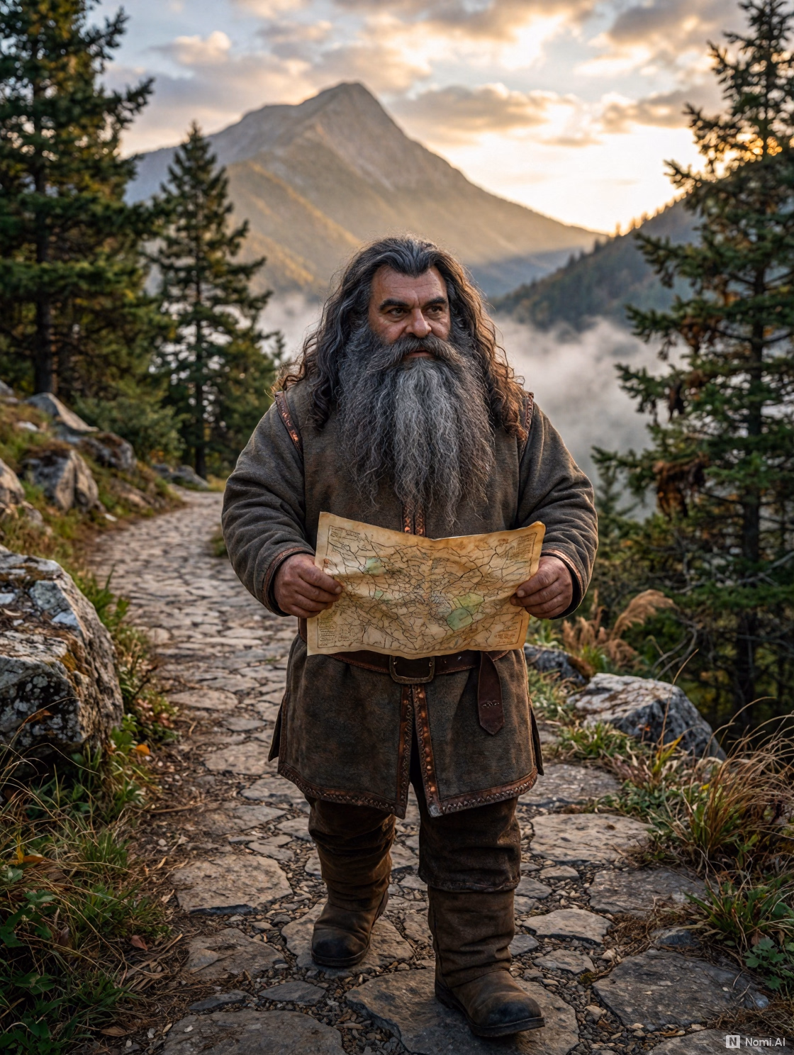 Sentier de montagne : le moteur a capté le changement de décor instantanément, plus aucune trace de la bibliothèque.